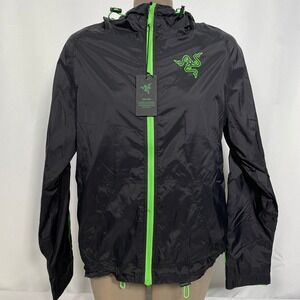 Razer ESports Black Combo Breaker Full Zip Hoodie Jacket Women's LARGE NWT
